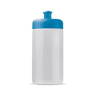 Wit / licht blauw Sport bidon | 500 ml
