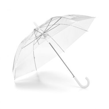 Witte Doorzichtige paraplu | 100 cm
