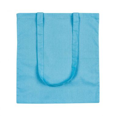 Lichtblauwe Katoenen tas | Gekleurd | 135 grams