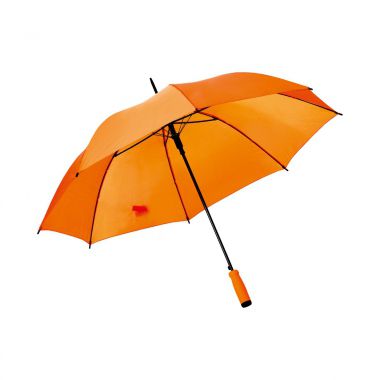 Oranje Paraplu met logo | Soft foam handvat
