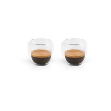 Transparante Koffieset | Dubbelwandig | 90 ml