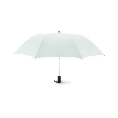 Witte Opvouwbare paraplu | Metalen steel | 53 cm
