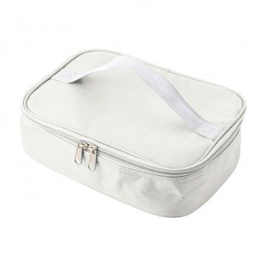 Witte Koeltas met lunchbox | Nylon
