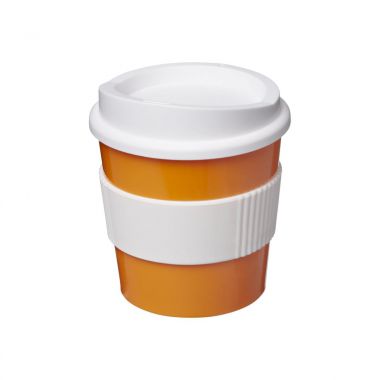 Oranje /  wit Coffee to go beker | 250 ml