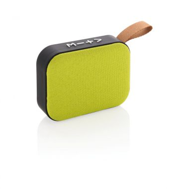 Groen /  zwart Trendy draadloze speaker | 3 Watt