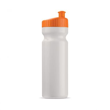 Wit / oranje Drinkbidon gekleurd | 750 ml
