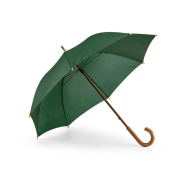 Donkergroene Paraplu bedrukken | Houten steel | 104 cm