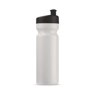 Wit / zwart Drinkbidon gekleurd | 750 ml