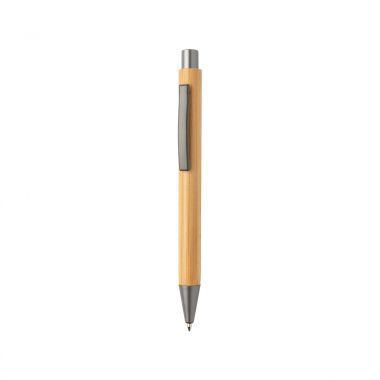 Bruin /  zilver Pen bamboe | Slim design