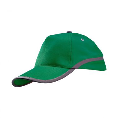 Groene Katoenen cap | Reflecterend