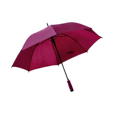 Bordeaux Paraplu met logo | Soft foam handvat