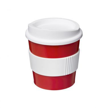 Rood /  wit Coffee to go beker | 250 ml