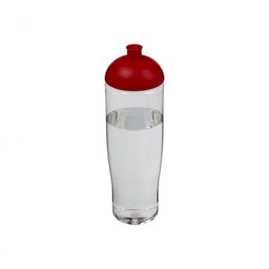 Transparant /  rood Sportbidon | Gekleurd | 700 ml