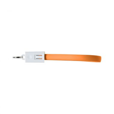 Oranje Sleutelhanger | PVC laadkabel