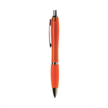Oranje Pen | Transparant | Rubber grip