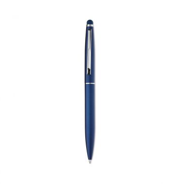 Blauwe Aluminium pen met touch