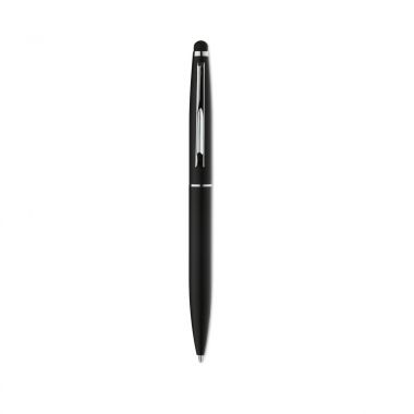 Zwarte Aluminium pen met touch