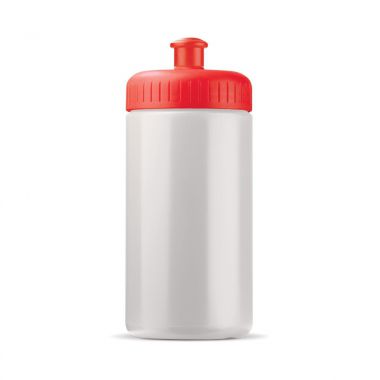 Wit / rood Sport bidon | 500 ml