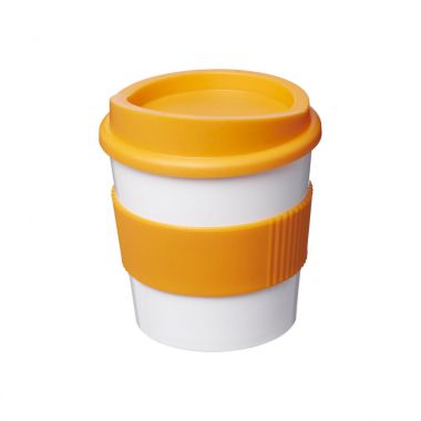 Wit /  oranje Coffee to go beker | 250 ml