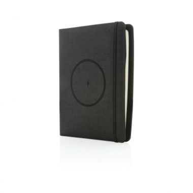 Zwarte A5 notitieboek | Draadloze oplader