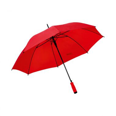 Rode Paraplu met logo | Soft foam handvat
