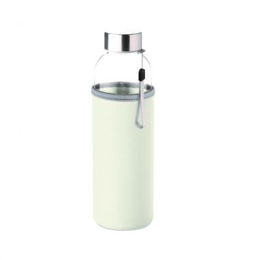 Ecru Waterfles glas | Gekleurde houder | 500 ml