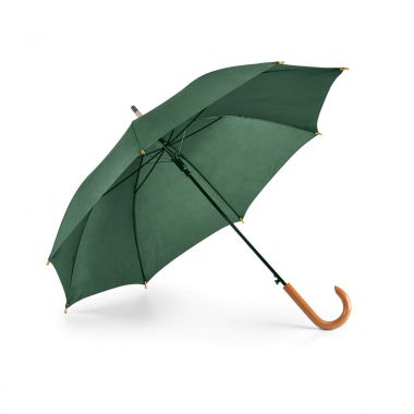 Groene Goedkope paraplu | Houten handvat | 104 cm