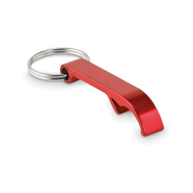 Rode Flesopener sleutelhanger | Aluminium