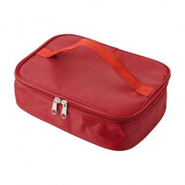 Rode Koeltas met lunchbox | Nylon