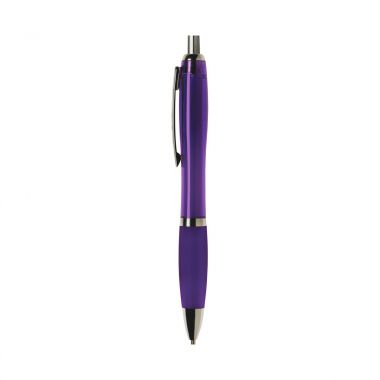 Paarse Pen | Transparant | Rubber grip