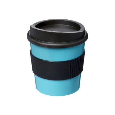 Lichtblauw /  zwart Coffee to go beker | 250 ml