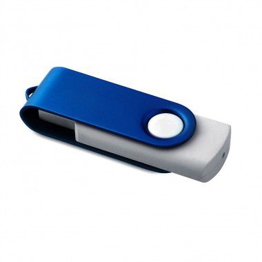 Blauwe USB stick twister 1GB