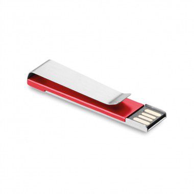 Rode USB stick | Metalen clip | 2GB