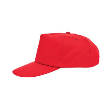 Rode Promotie cap | Katoen | Druksluiting