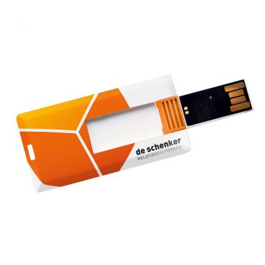 Witte USB creditcard | Mini | 2GB