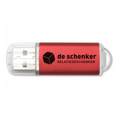 Rode USB stick bedrukken 8GB