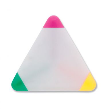 Witte Tekstmarker driehoek | Full colour