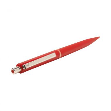 Rode Senator pen | Metalen details