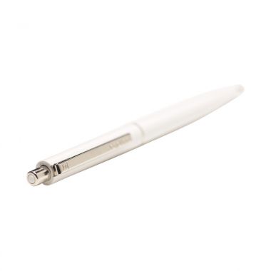 Witte Senator pen | Metalen details
