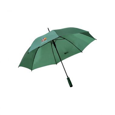 Donkergroene Paraplu met logo | Soft foam handvat