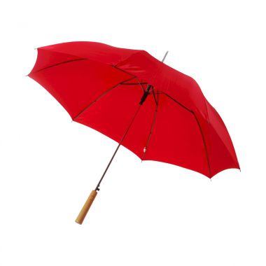 Rode Golfparaplu | Houten handvat