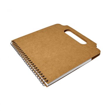 Bruine Kartonnen notitieboek A5 | Handgreep