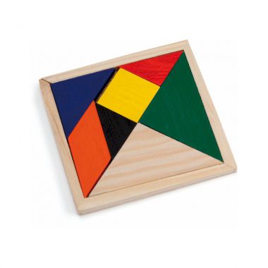 Multicolor Houten puzzel | Gekleurd
